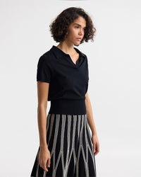 Daphne Short Sleeve Polo WOMENS KNITWEAR