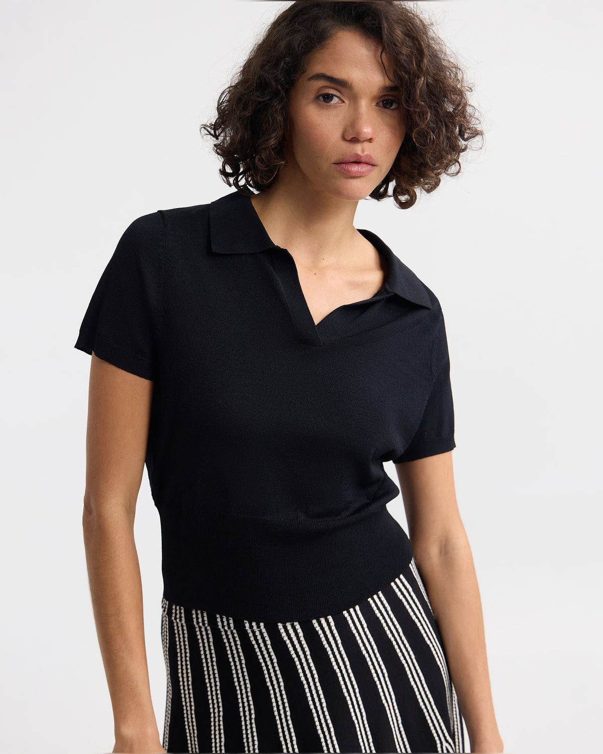 Daphne Short Sleeve Polo WOMENS KNITWEAR