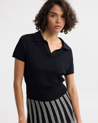 Daphne Short Sleeve Polo WOMENS KNITWEAR