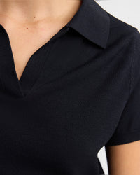 Daphne Short Sleeve Polo WOMENS KNITWEAR