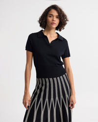 Daphne Short Sleeve Polo WOMENS KNITWEAR