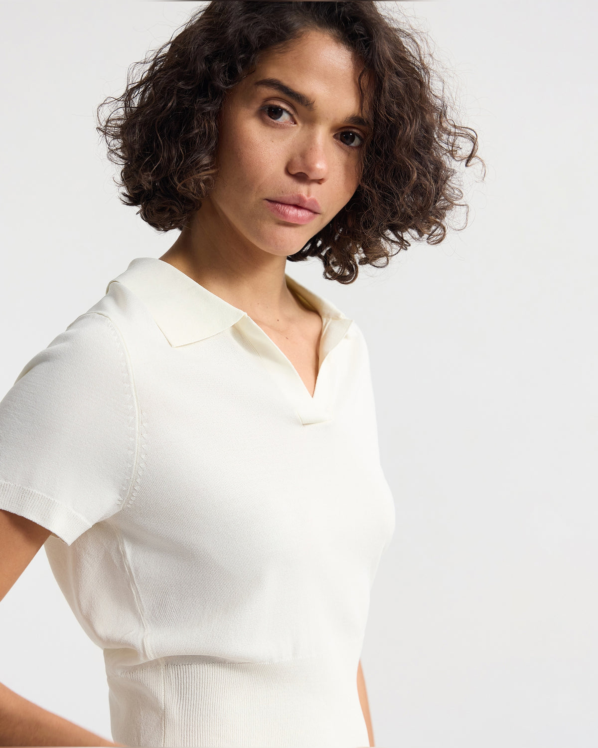 Daphne Short Sleeve Polo WOMENS KNITWEAR