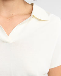 Daphne Short Sleeve Polo WOMENS KNITWEAR
