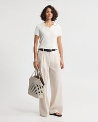 Daphne Short Sleeve Polo WOMENS KNITWEAR