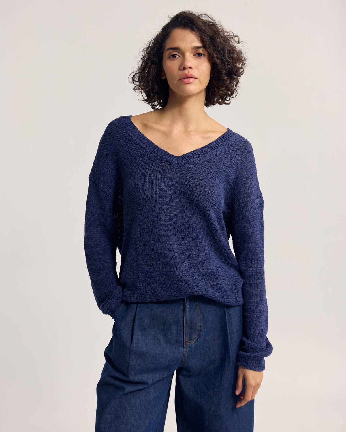 Fleur Chunky V-Neck Knit WOMENS KNITWEAR