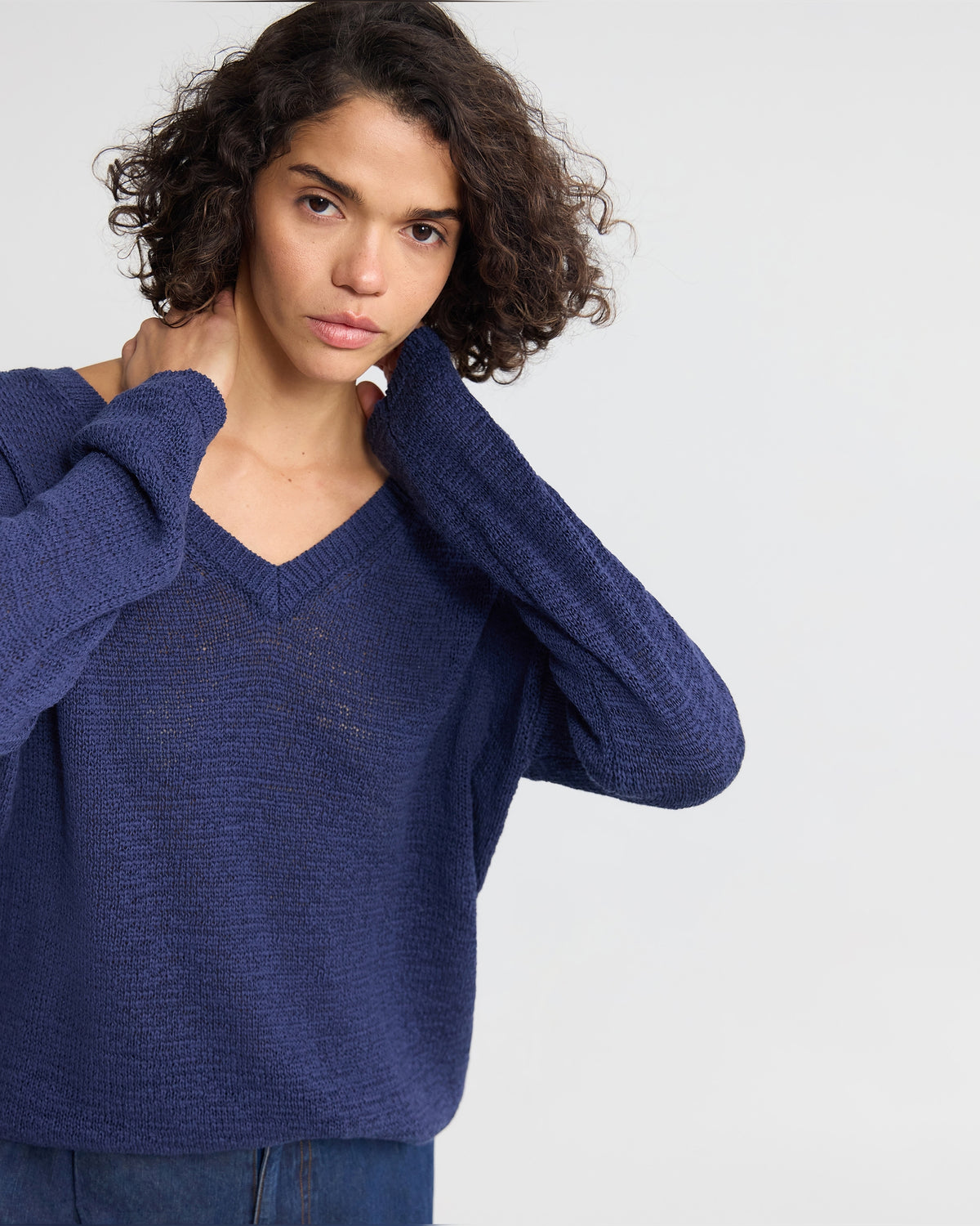 Fleur Chunky V-Neck Knit WOMENS KNITWEAR