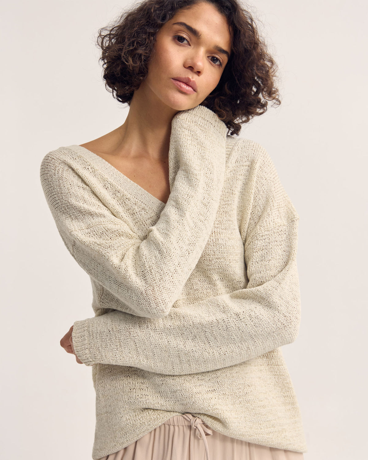 Fleur Chunky V-Neck Knit WOMENS KNITWEAR