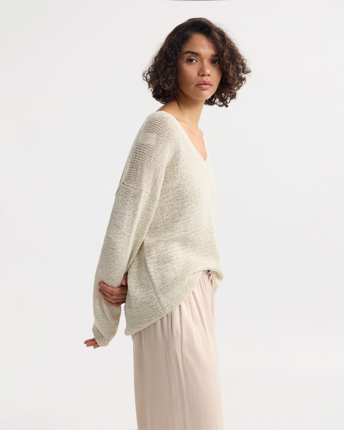 Fleur Chunky V-Neck Knit WOMENS KNITWEAR