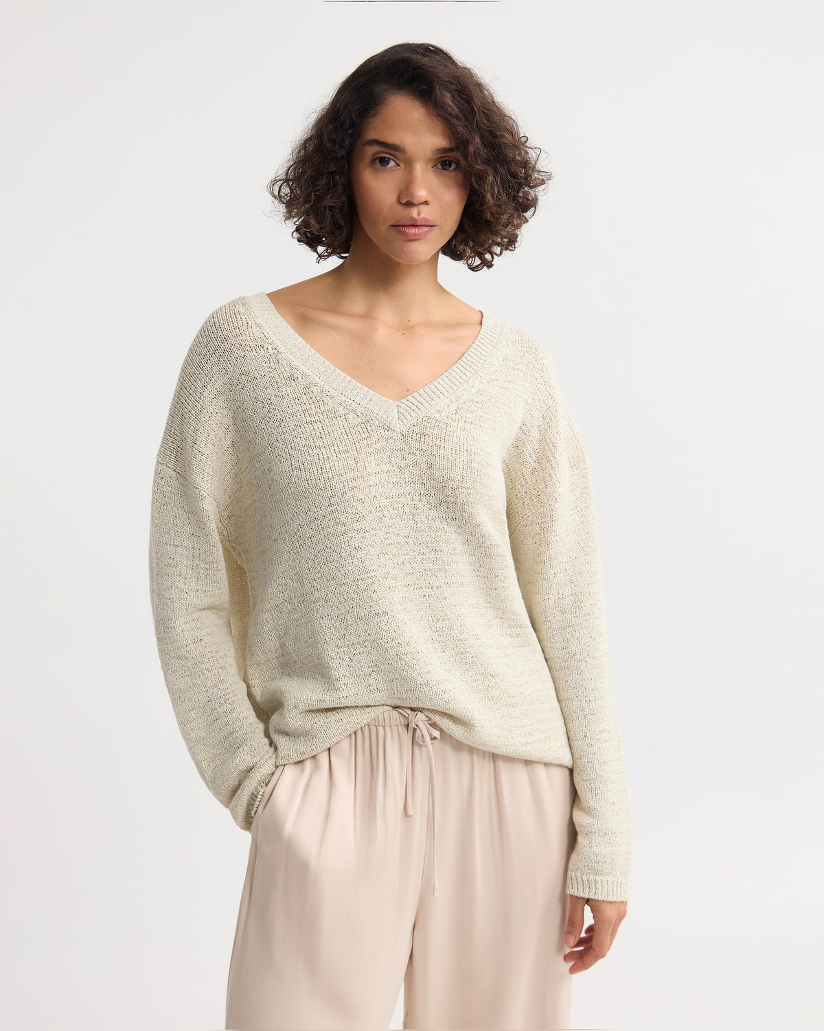 Fleur Chunky V-Neck Knit WOMENS KNITWEAR
