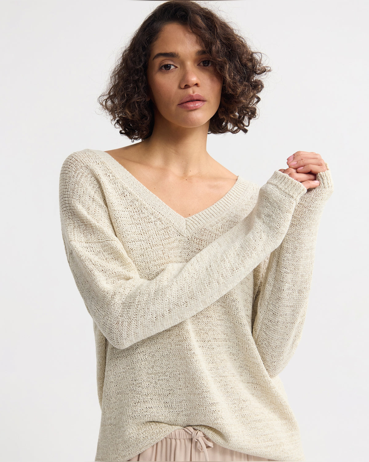 Fleur Chunky V-Neck Knit WOMENS KNITWEAR