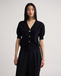 Monica Puffer Sleeve Cardigan WOMENS KNITWEAR