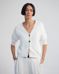 Monica Puffer Sleeve Cardigan WOMENS KNITWEAR