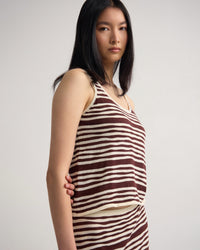 Nelly Ramie Striped Tank WOMENS KNITWEAR