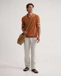 Vito Linen Blend Polo With Tipping MENS KNITWEAR