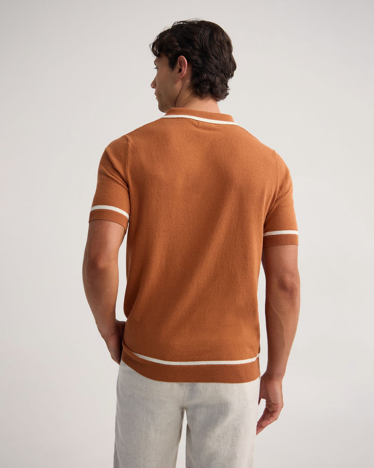 Vito Linen Blend Polo With Tipping MENS KNITWEAR