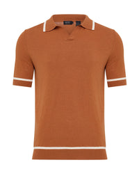 Vito Linen Blend Polo With Tipping MENS KNITWEAR