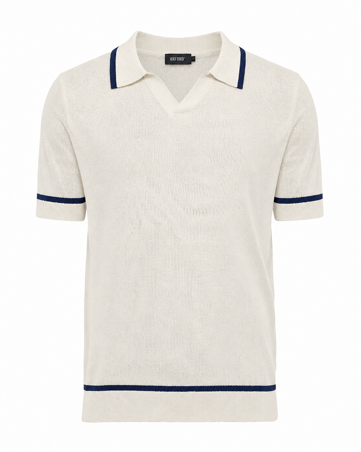 Vito Linen Blend Polo With Tipping