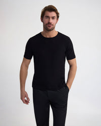Theodore Crew Neck Knitted T-Shirt MENS KNITWEAR