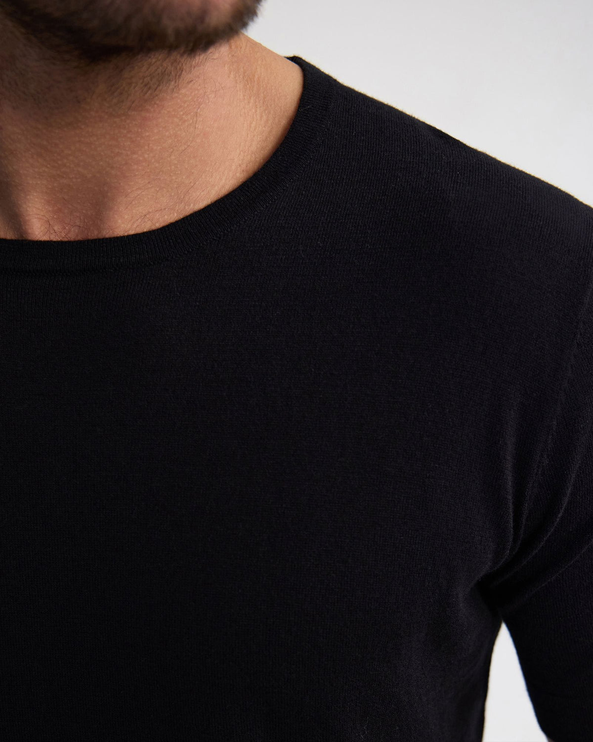 Theodore Crew Neck Knitted T-Shirt MENS KNITWEAR