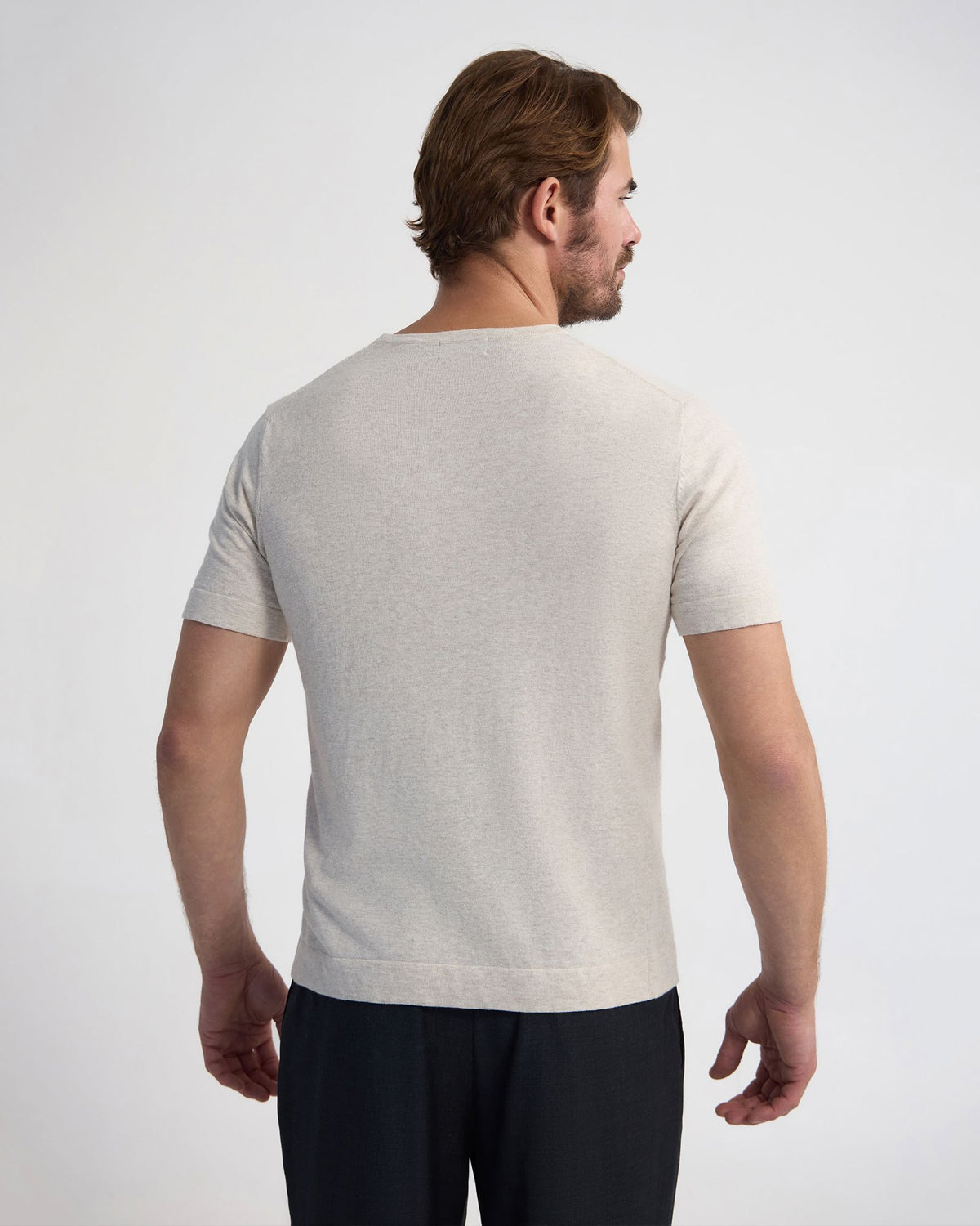 Theodore Crew Neck Knitted T-Shirt MENS KNITWEAR