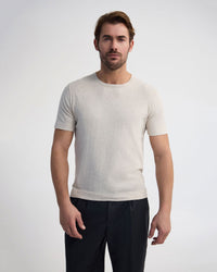 Theodore Crew Neck Knitted T-Shirt MENS KNITWEAR