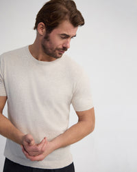 Theodore Crew Neck Knitted T-Shirt MENS KNITWEAR