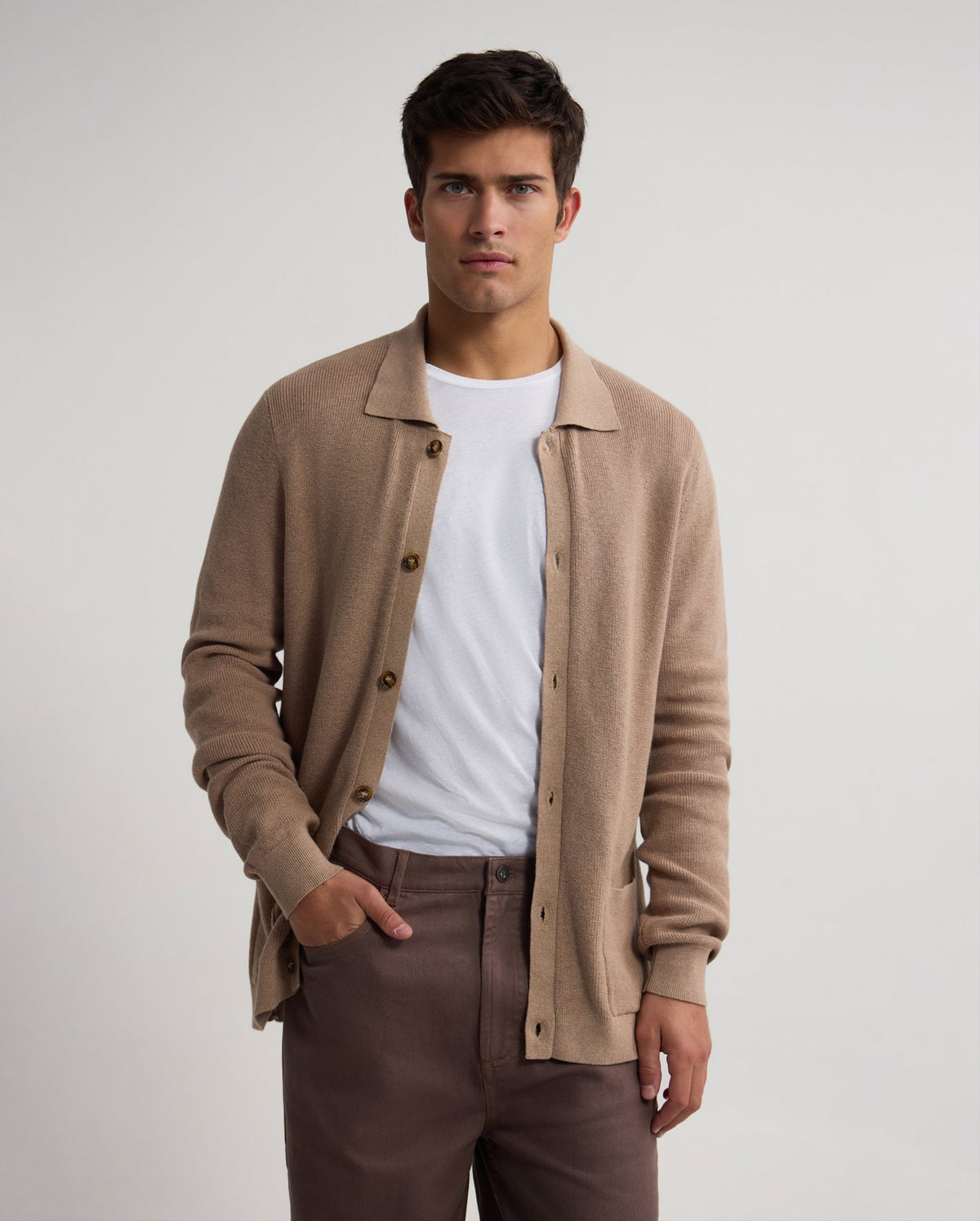 Ford Rib Cotton Cardigan