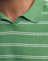 Basey Linen Blend Striped Polo MENS KNITWEAR