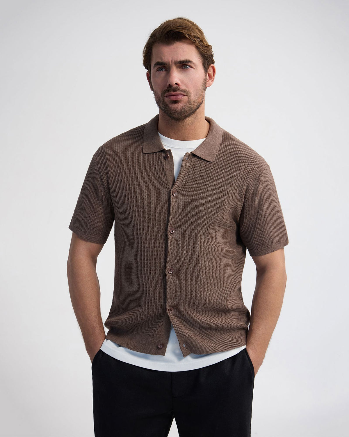 Atlas Button Front Knit MENS KNITWEAR