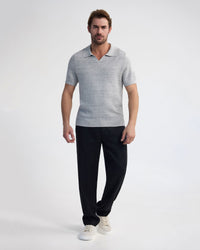 Marc Ribbed Polo MENS KNITWEAR