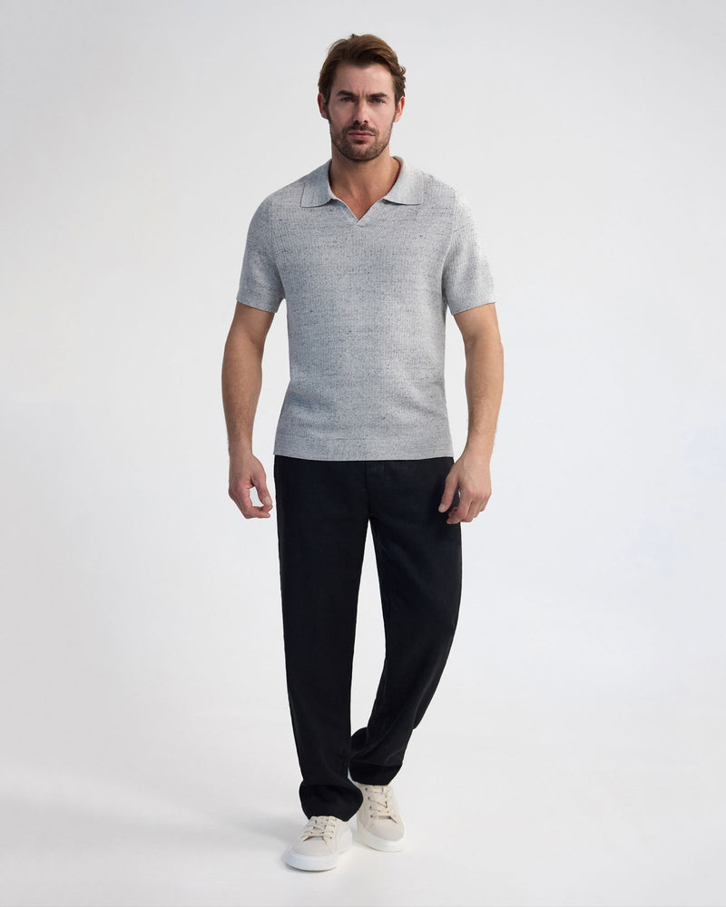 Marc Ribbed Polo MENS KNITWEAR