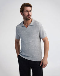 Marc Ribbed Polo MENS KNITWEAR