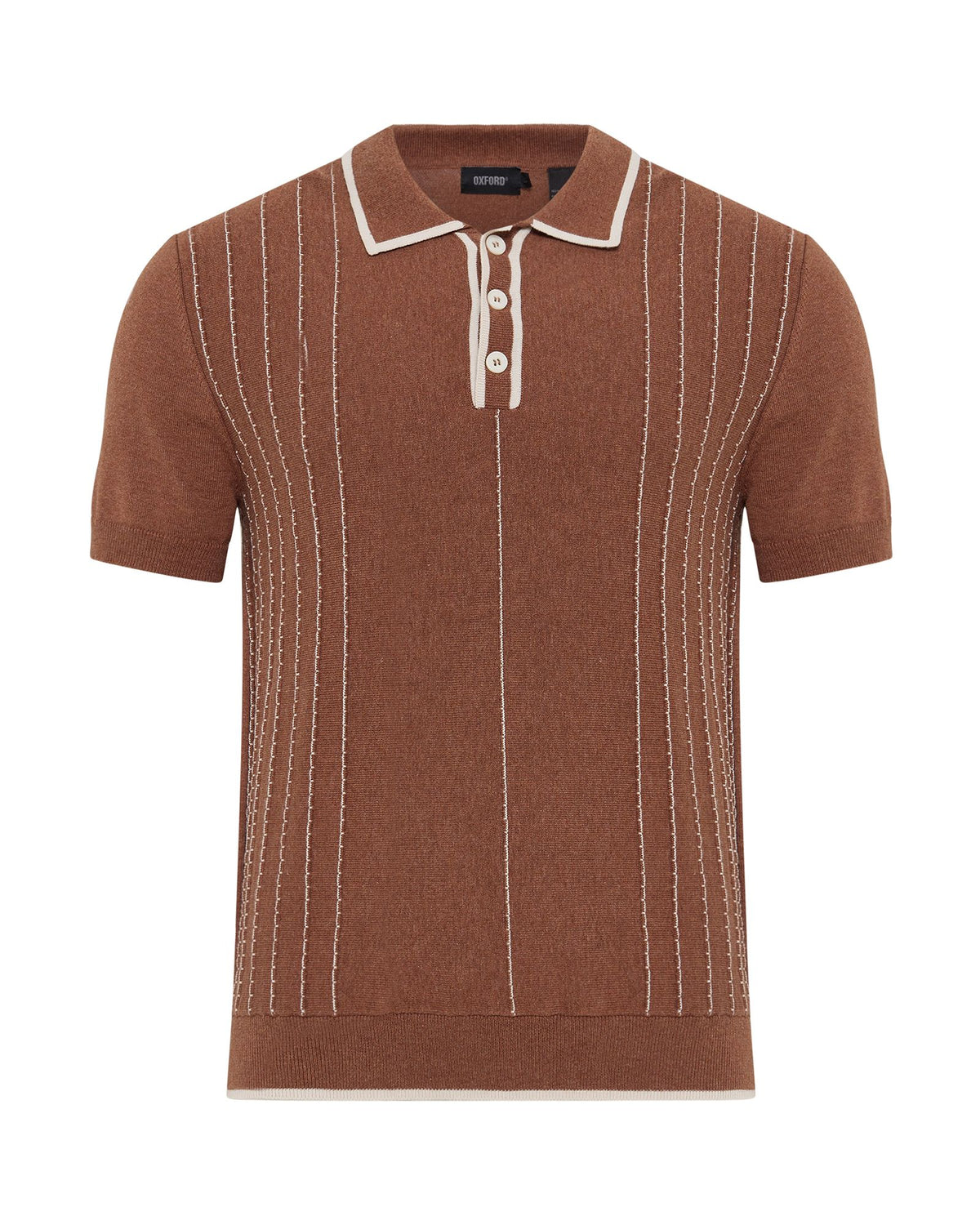 Roman Piping Trim Knitted Polo MENS KNITWEAR