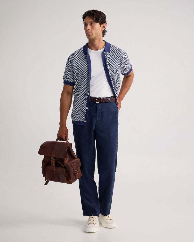 Jacob Jacquard Polo MENS KNITWEAR