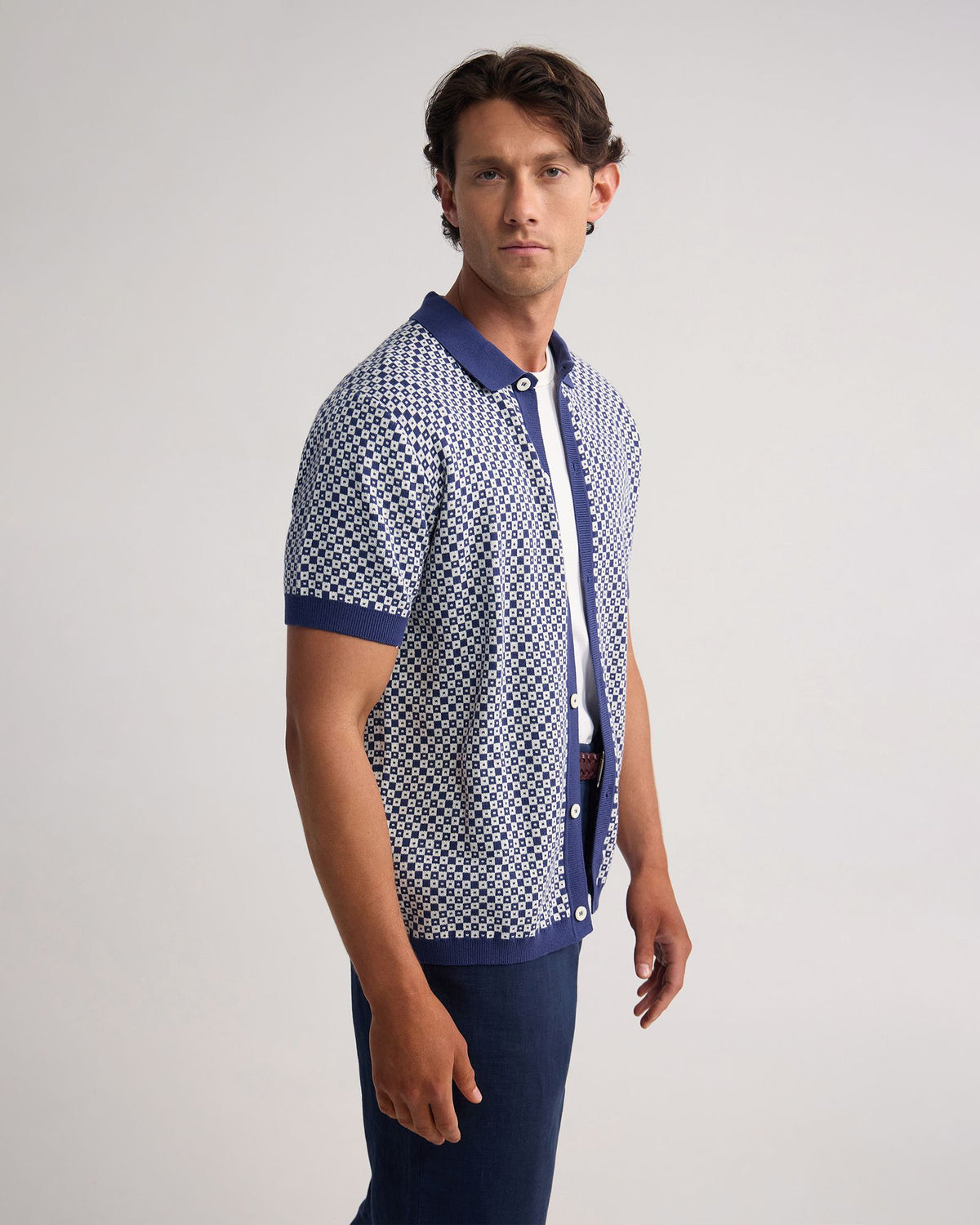 Jacob Jacquard Polo MENS KNITWEAR