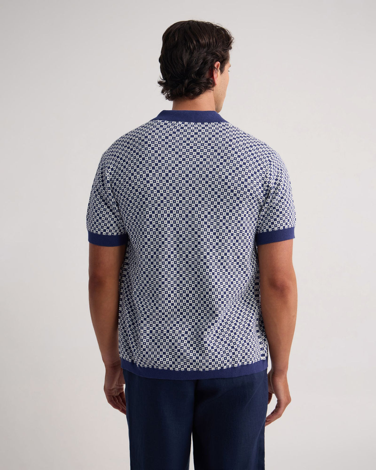Jacob Jacquard Polo MENS KNITWEAR