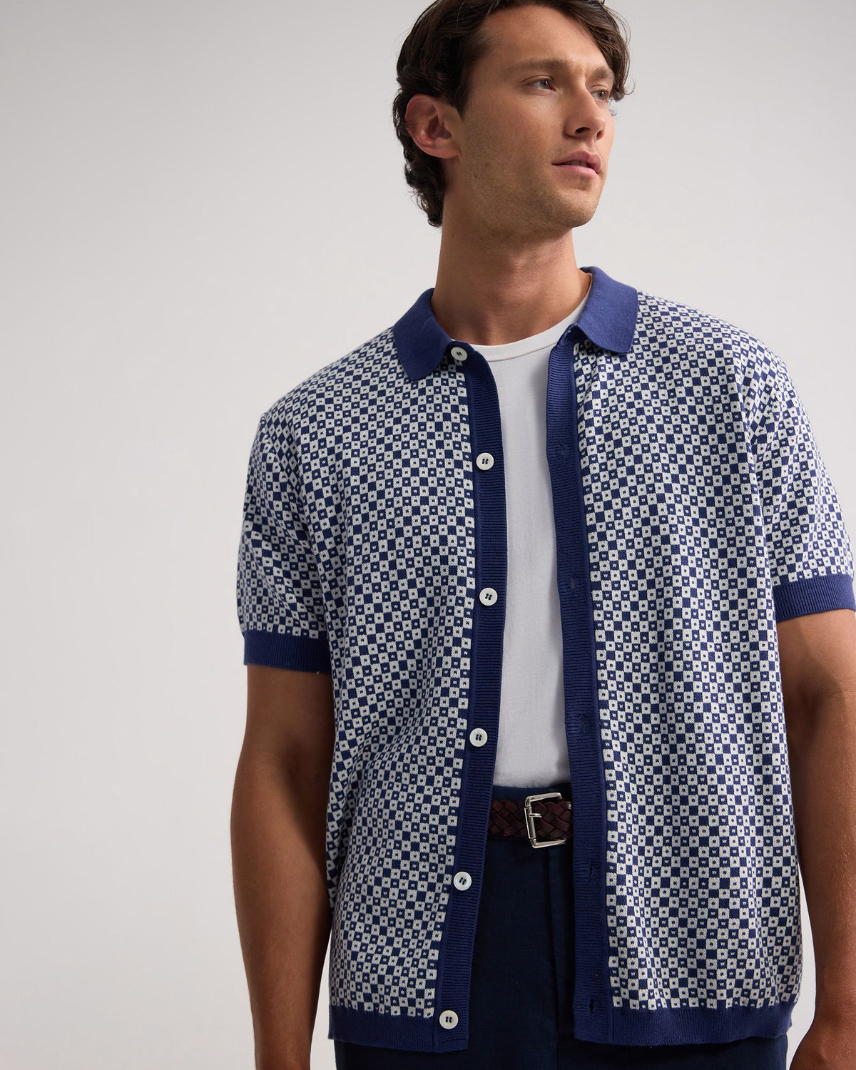 Jacob Jacquard Polo MENS KNITWEAR