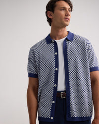 Jacob Jacquard Polo MENS KNITWEAR