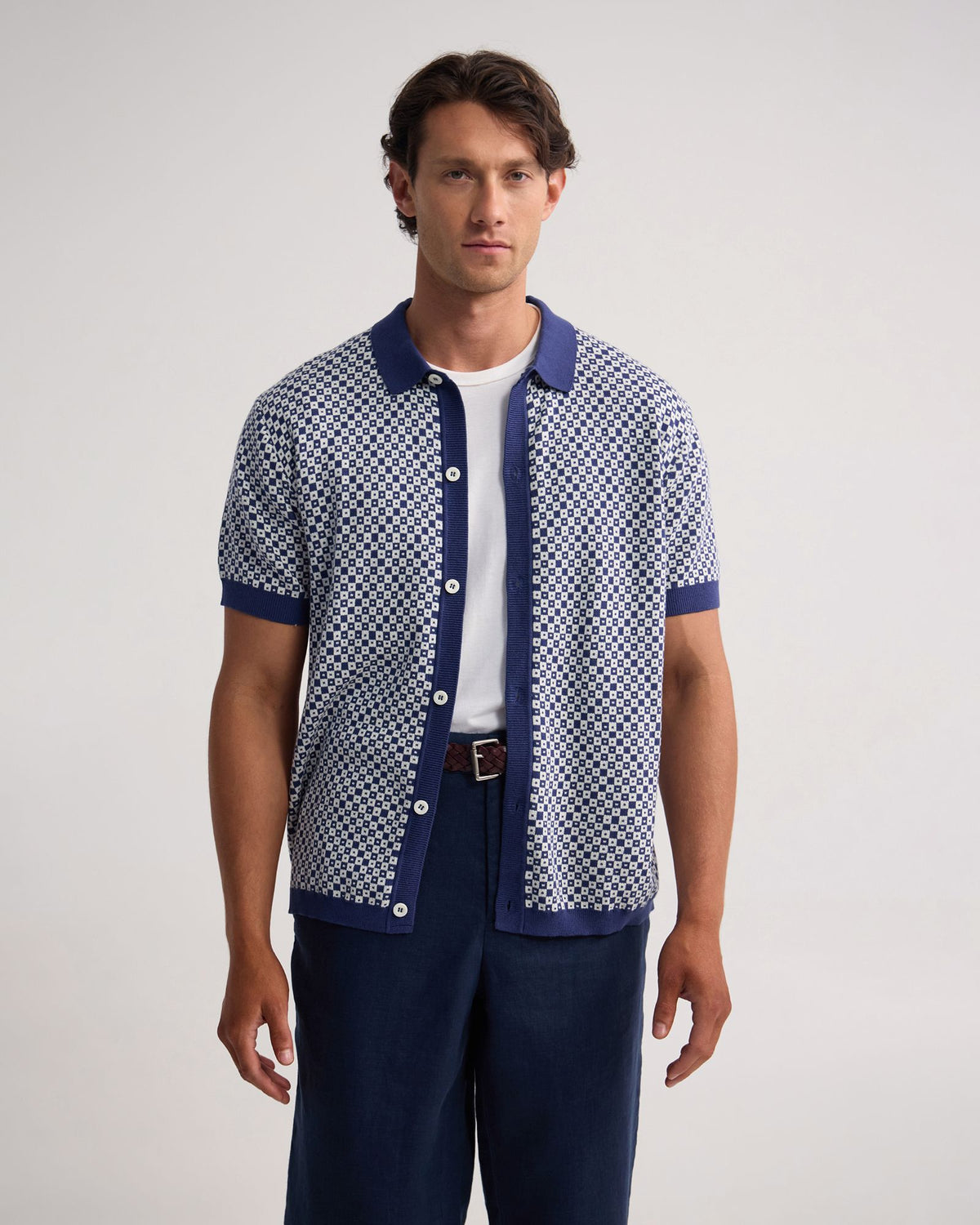 Jacob Jacquard Polo MENS KNITWEAR