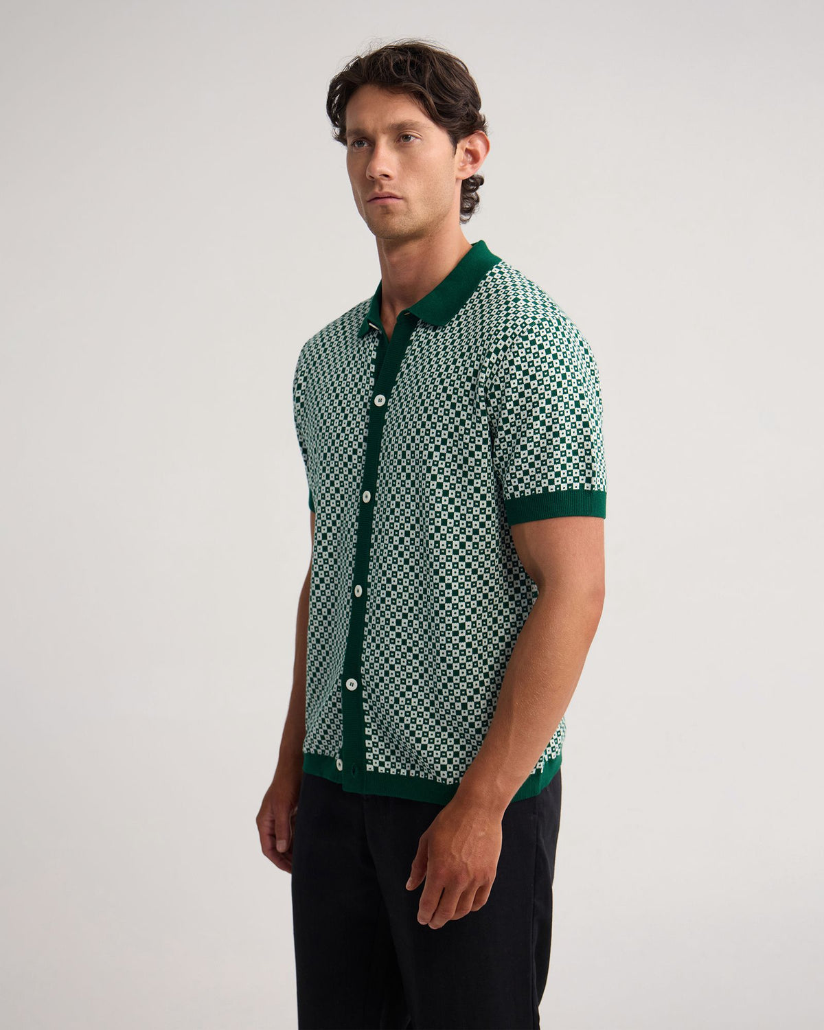 Jacob Jacquard Polo MENS KNITWEAR