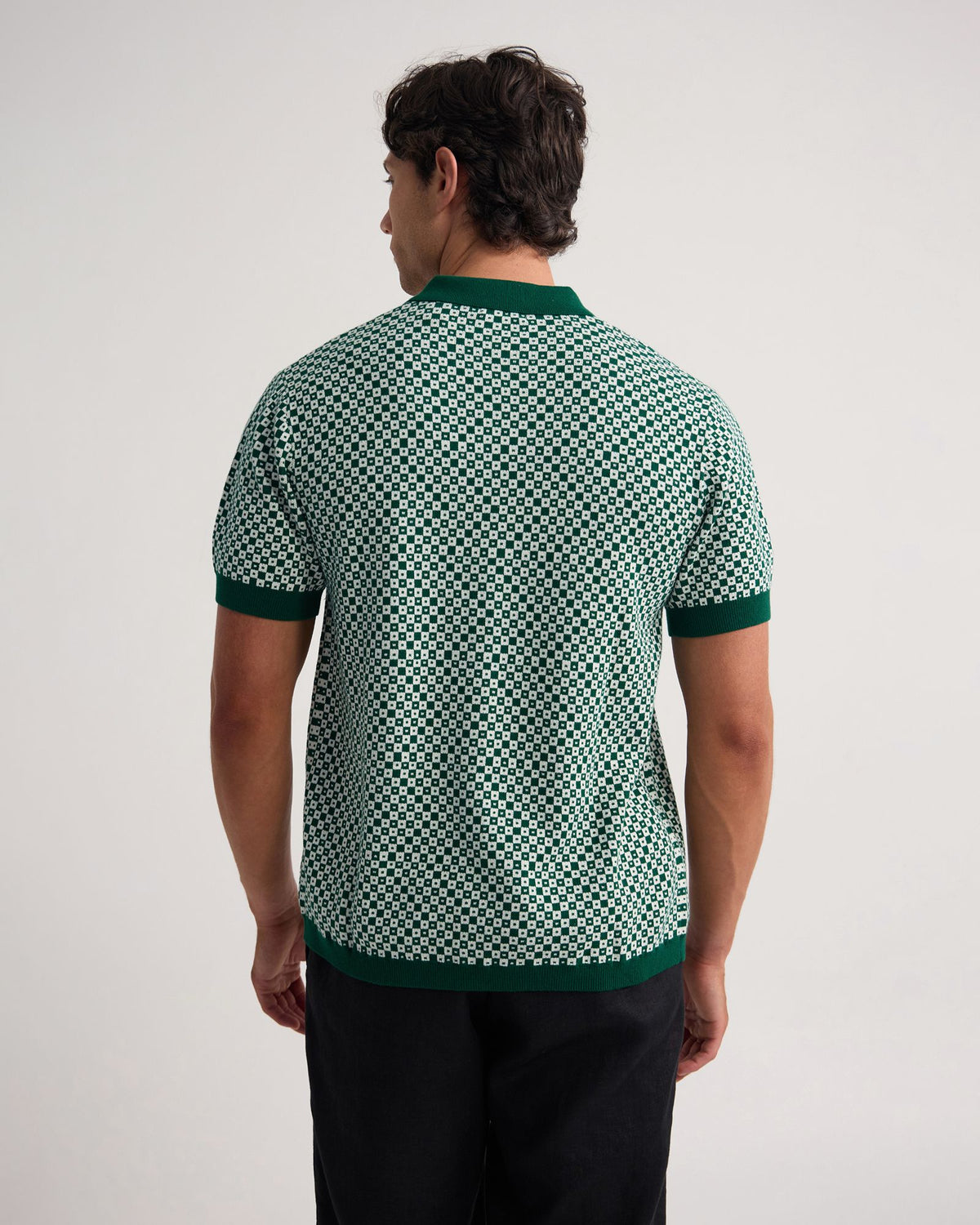 Jacob Jacquard Polo MENS KNITWEAR