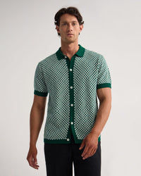 Jacob Jacquard Polo MENS KNITWEAR