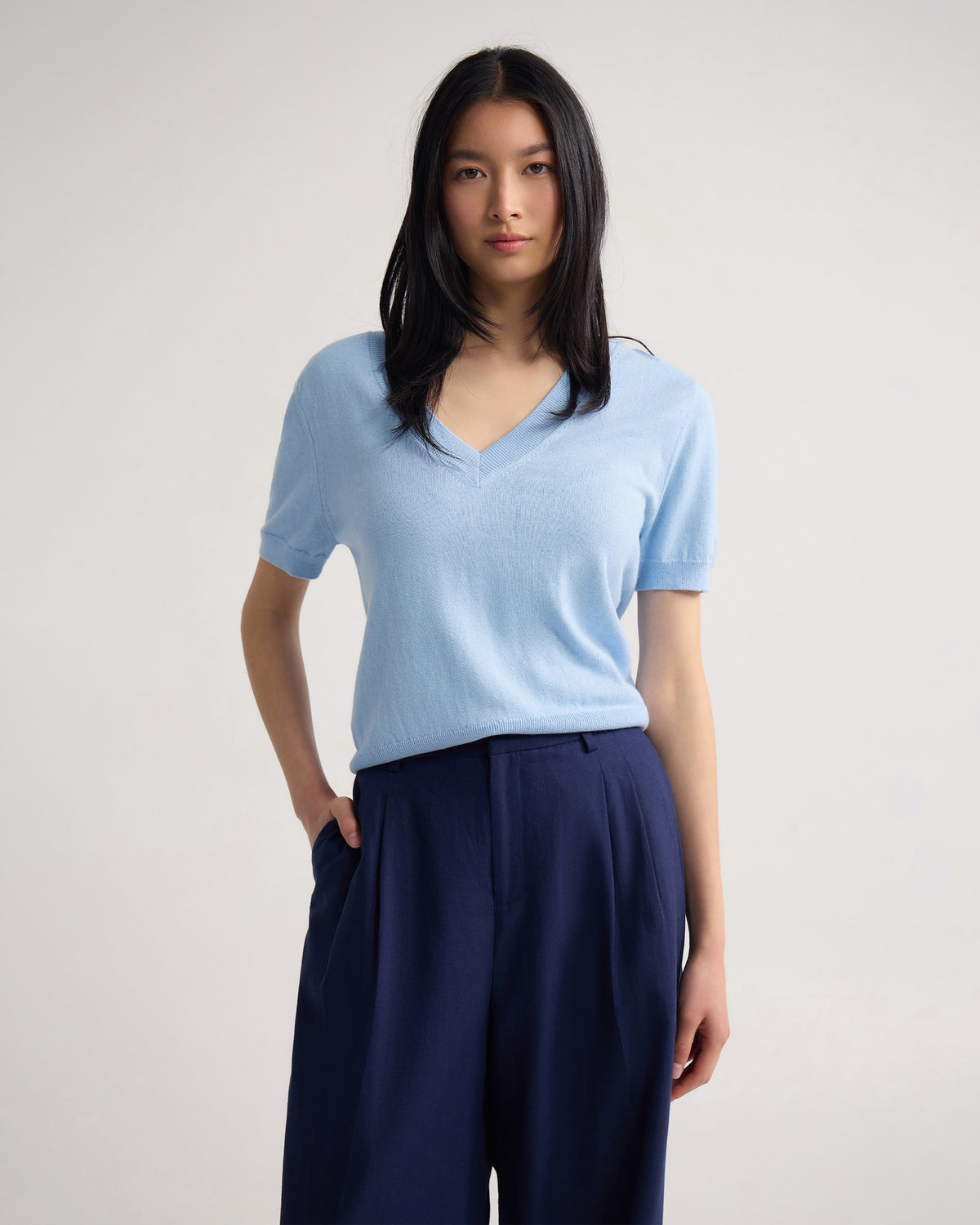 Charlotte Cashmere Blend V-Neck WOMENS KNITWEAR