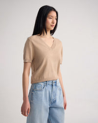 Charlotte Cashmere Blend V-Neck WOMENS KNITWEAR