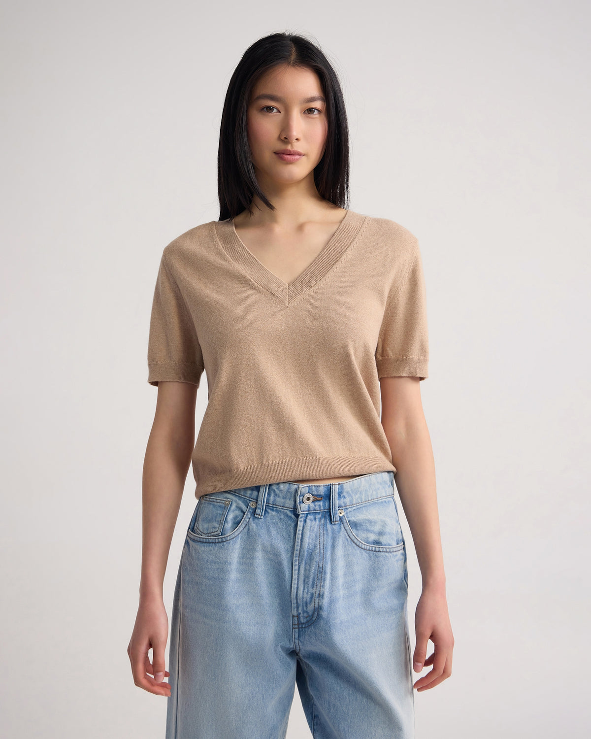 Charlotte Cashmere Blend V-Neck WOMENS KNITWEAR