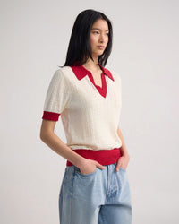 Aimee Pointelle Polo