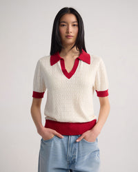 Aimee Pointelle Polo