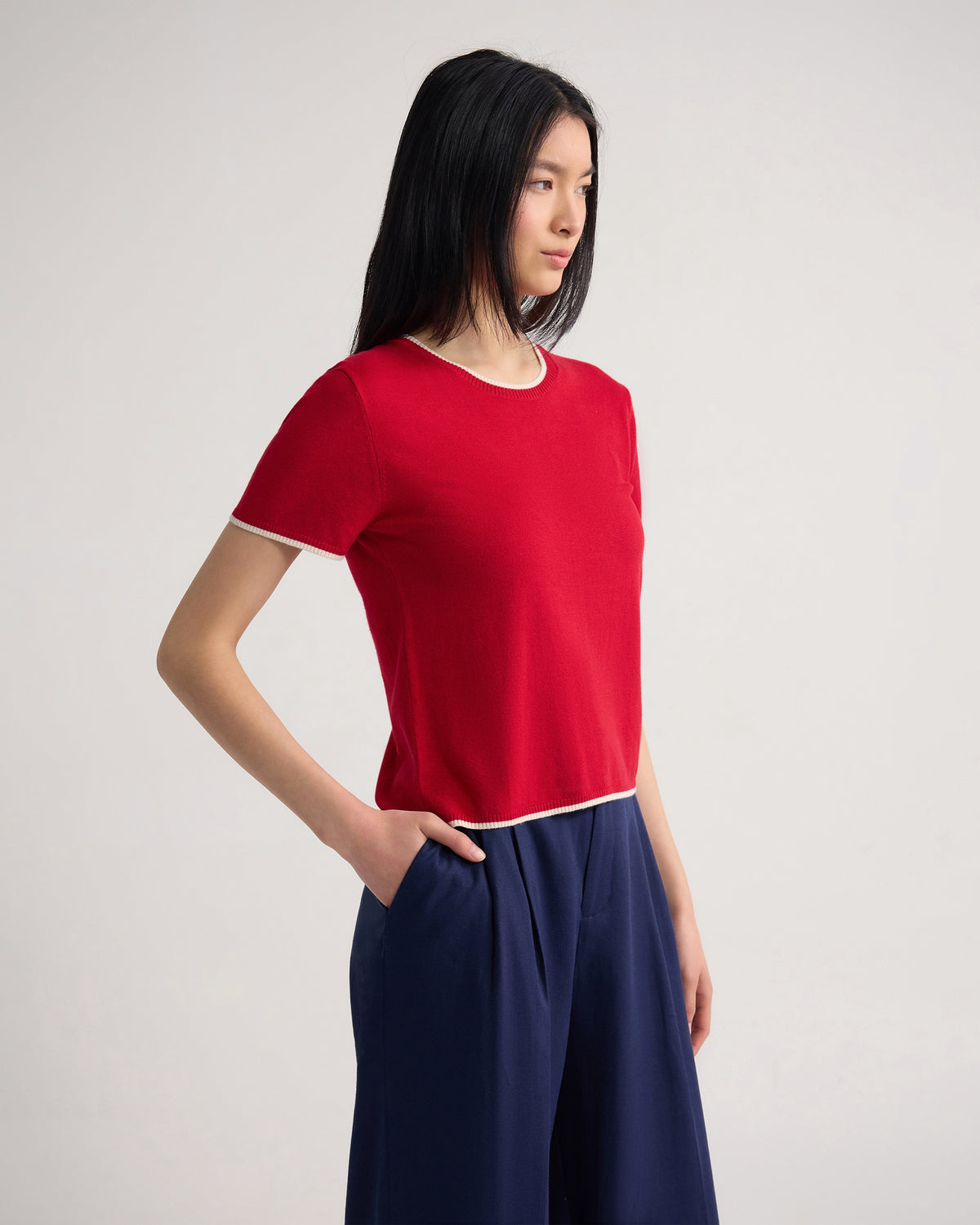 Indra Tipping Knit WOMENS KNITWEAR