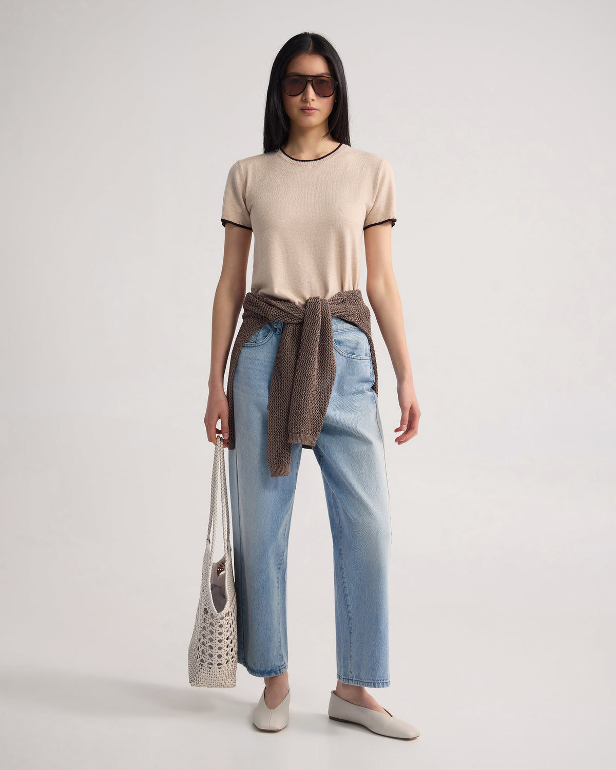 Indra Tipping Knit WOMENS KNITWEAR