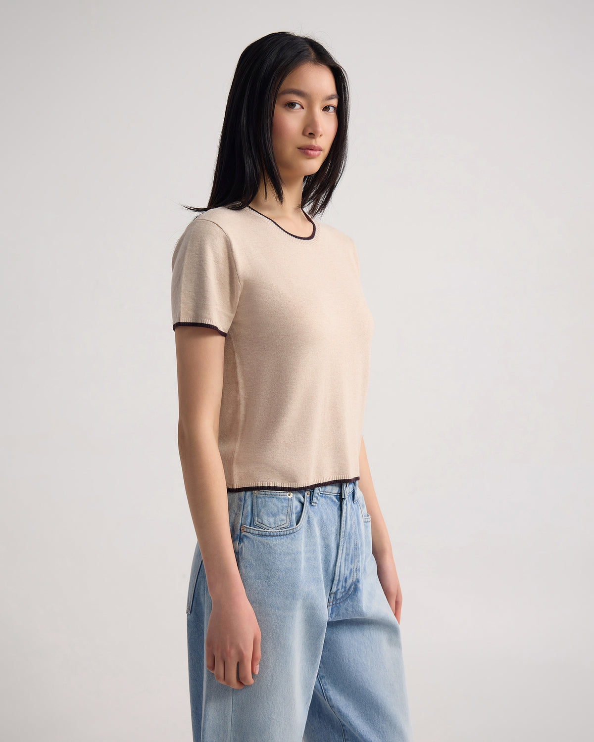 Indra Tipping Knit WOMENS KNITWEAR